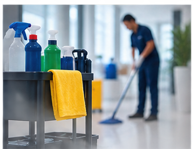 Equipamentos e materiais de limpeza profissional